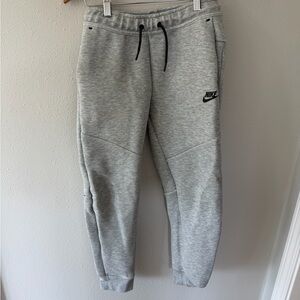 Nike TechKids' Gray Fleece Jogger Pants